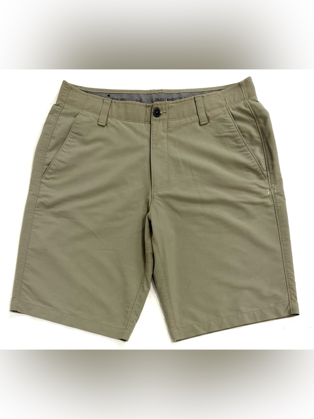 Under Armour Headgear Match Play Loose Golf Shorts  1253487 Tan Men’s size 34